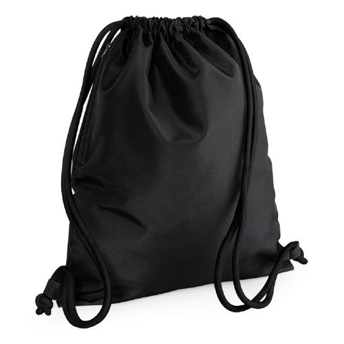 Sac à dos en toile cordons épais - BG110 - noir cordons noirs