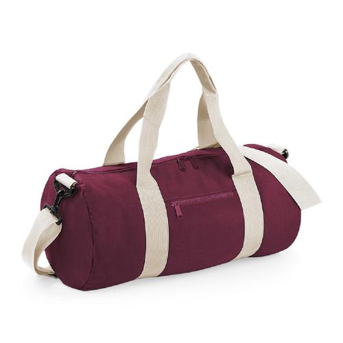 Sac de voyage toile - 20 L - Varsity Barrel Bag - BG140 - rouge bordeau