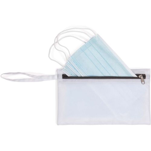 Pochette porte-masques ? double compartiment - KI0749 - blanc