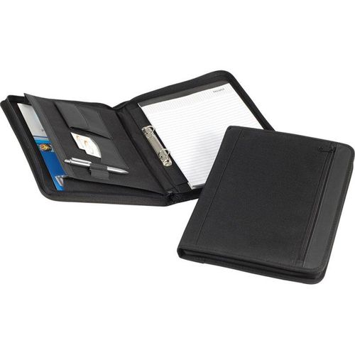 Conf?rencier bloc-note - fermeture zipp?e - 1802787 - noir