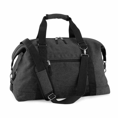 Sac de voyage en toile vintage canvas weekender - BG650 - noir