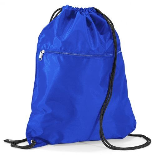 Sac à dos en toile à bretelles - PREMIUM GYMSAC - bleu roi - QD71