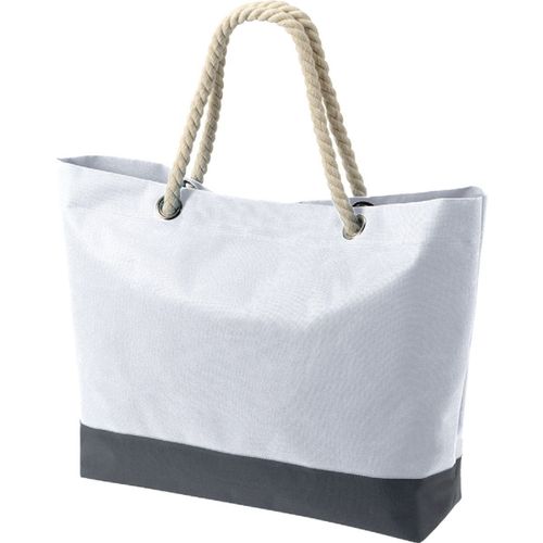 Sac shopping - sac de plage anses cordes - 1807785 blanc