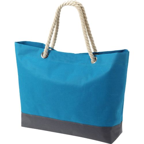Sac shopping - sac de plage anses cordes - 1807785 - bleu clair