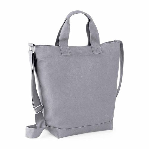 Sac toile en coton - shopping - plage - BG673 - gris