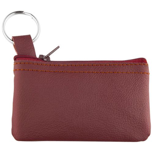 Porte-monnaie cuir rouge bordeaux 905-70