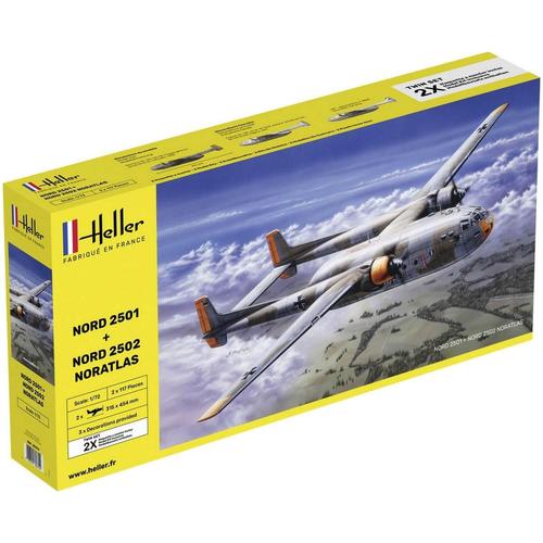 Maquette Avion : "Nord2501 + Nord 2502 "Noratlas" Twinset-Heller