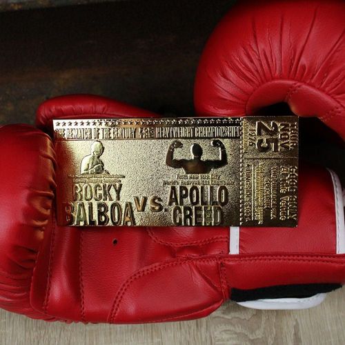 Rocky Ii - Ticket Plaqué Or 24k Collector