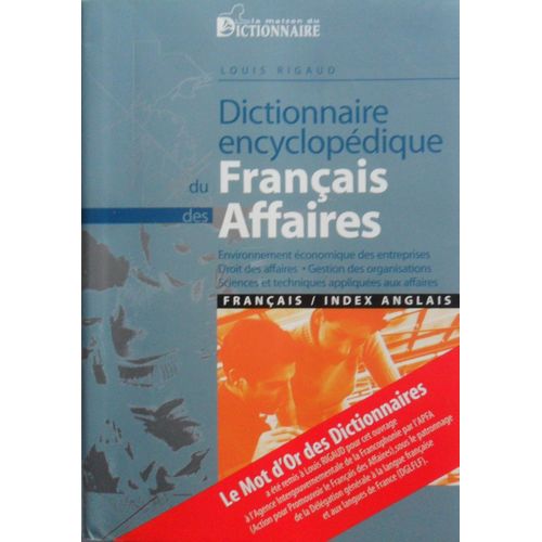 Dictionnaire Encyclopédique Du Français Des Affaires