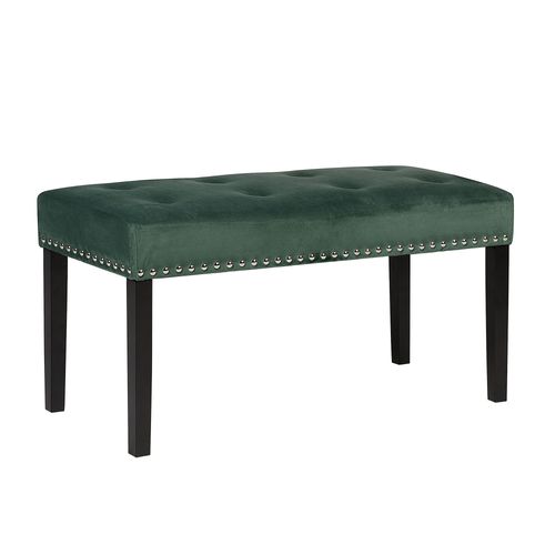 Bout De Lit En Velours Vert Yorkton