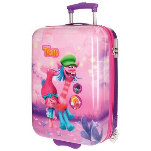 Valise trolley Les Trolls 55 cm bagage cabine enfant Disney