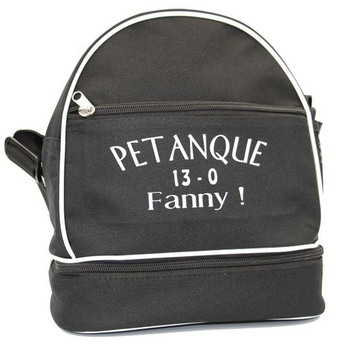 Sac bandoulière pour 3 boules de pétanques - Fanny 13-0 - noir