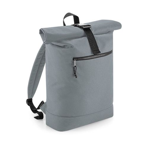 Sac à dos roll-top polyester recyclé - BG286 - gris
