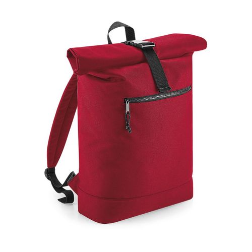 Sac à dos roll-top polyester recyclé - BG286 - rouge