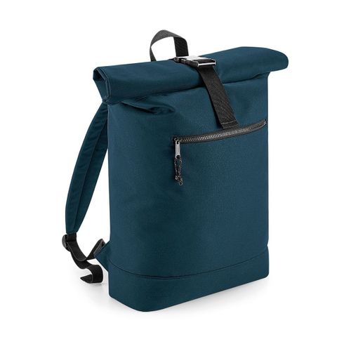 Sac à dos roll-top polyester recyclé - BG286 - bleu pétrole