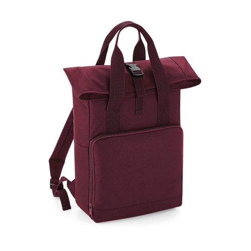 Sac à dos urbain rolltop et poignées - 14 litres - BG118 - rouge bordeau