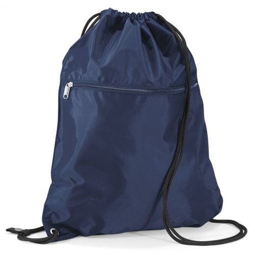 Sac à dos en toile à bretelles - PREMIUM GYMSAC - bleu marine - QD71