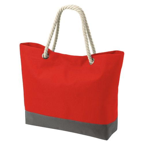 Sac shopping - sac de plage anses cordes - 1807785 - rouge