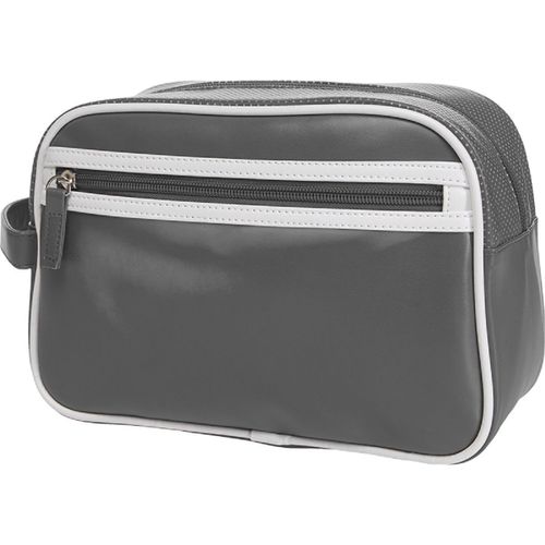 Trousse de toilette ou maquillage rétro - simili cuir - 1809791 - Gris - simili cuir