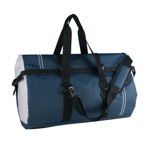 Sac de voyage - mer - moto imperm?able - KI0625 - bleu marine et blanc