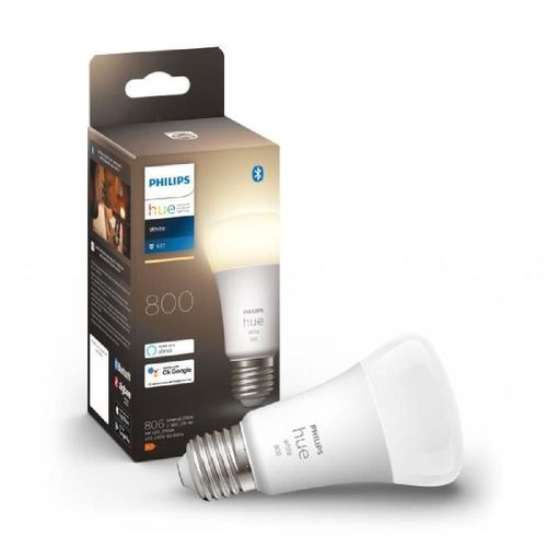 Philips Hue White Ampoules Led Connectées E27 - Compatible Bluetooth