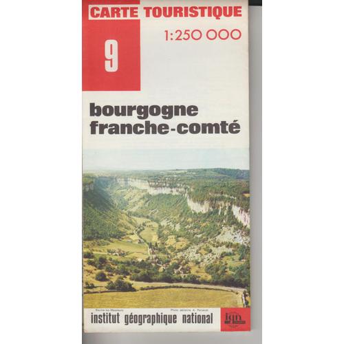 Carte Ign 1:250000 Bourgogne Franche Comté 9