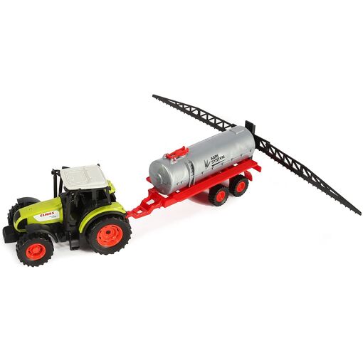 Starlux - Macfarm : Agriculture 2 Tracteurs CLAAS avec remorques + Bergerie et Traite (BUNDLE 2 coffrets) - Jeux de Figurines