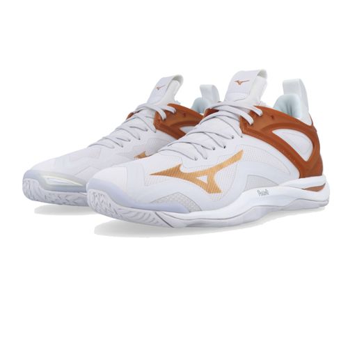 Mizuno Wave Mirage 3 Chaussures De Sport En Salles Basketss Gold Blanc