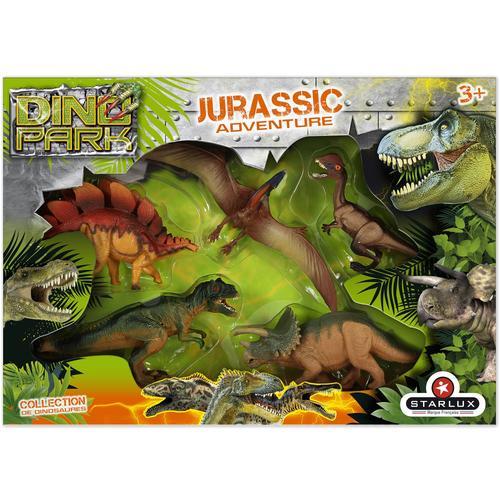 Starlux Coffret Assortiment 5 Dinosaures Collection Jurassic Adventure - Dino Park 6422 Jeu Jouet Figurine Enfant Kids