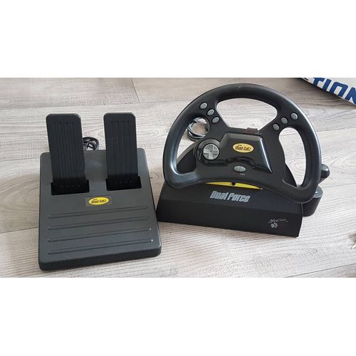 Mad Catz Volant Et Pédale Ps1 Et Ps2 Dual Force Steering Wheel