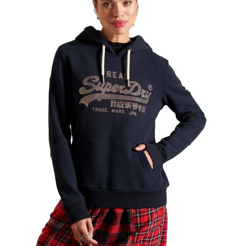 Sweat Superdry Original Vintage Femme Bleu