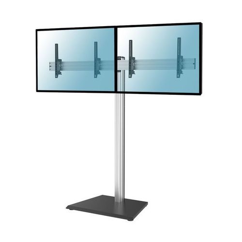 Support sur pied pour 2 écrans TV 43'' - 49'' - Hauteur 175cm - A poser - Inclinable
