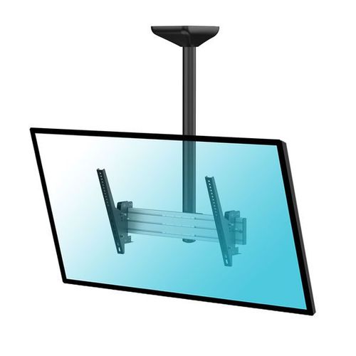 Support plafond inclinable pour 1 écran TV 43''-55'' - Hauteur 100 cm