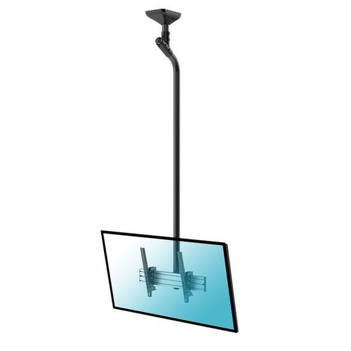Support plafond inclinable pour 1 écran TV 43''-75'' - Hauteur 225cm