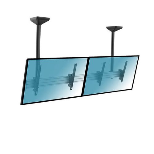 Support plafond menu board 2 écrans 45''-55'' - Hauteur 100cm