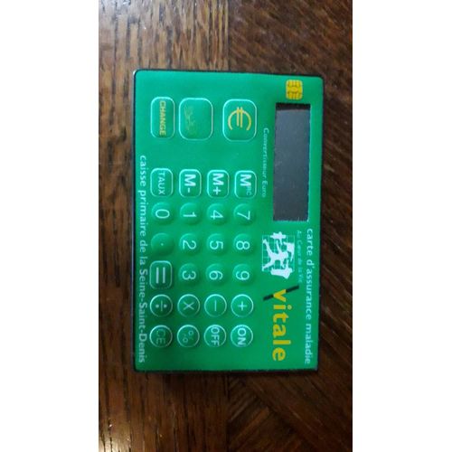 Calculatrice de poche avec convertisseur euro