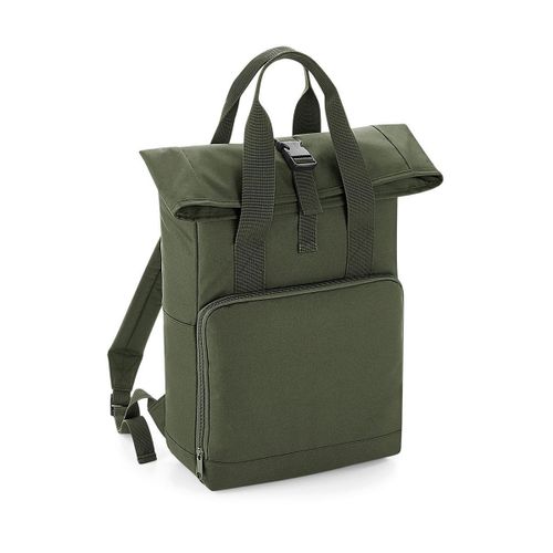 Sac à dos urbain rolltop et poignées - 14 litres - BG118 - vert olive