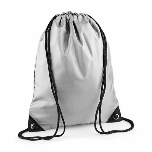 Sac à dos en toile à bretelles - BG10 - gris argent