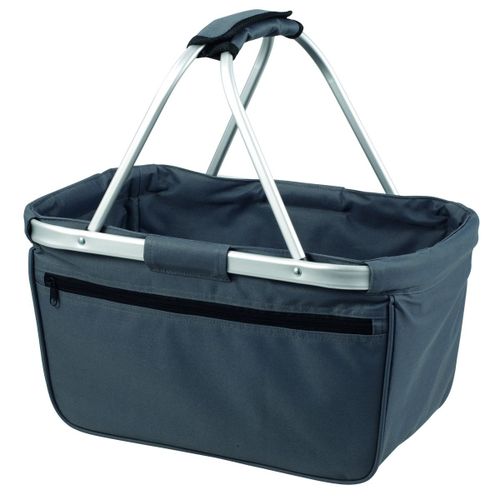 Panier pliable cabas courses shopping 1803939 gris anthracite