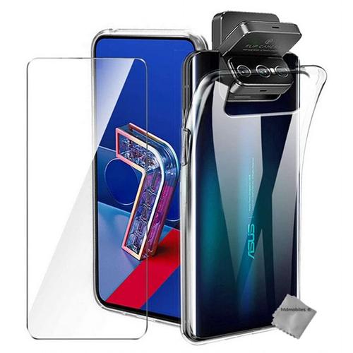 Housse Etui Coque Silicone Gel Asus Zenfone 8 Flip + Film Ecran - Transparent Tpu