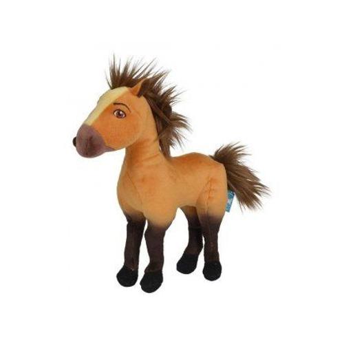 Peluche Cheval Brun Spirit 20 Cm - Doudou Enfant - Animaux De La Ferme - Nouveaut?