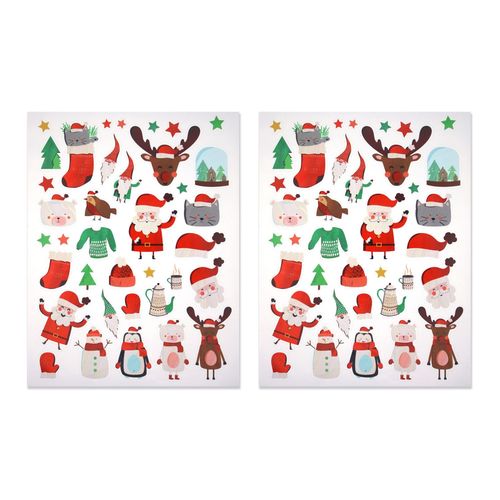 Gommettes Noël Enfant De 1 À 5,3 Cm 74 Pièces - Megacrea Diy