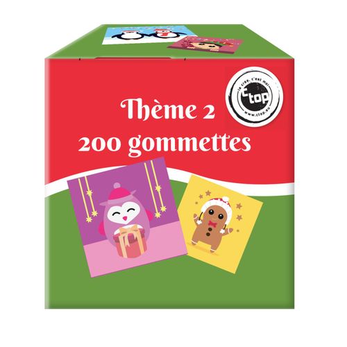 Gommettes De Noël Carrées 10 Dessins Différents 4 Cm - Megacrea Diy