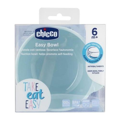 Chicco-Bol En Silicone Avec Ventouse - Bleu - 6m+