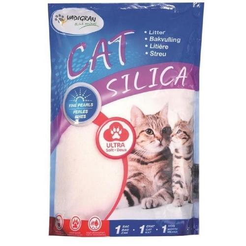 Vadigran Litiere Silica Perles Fines 2kg 5l - Pour Chat