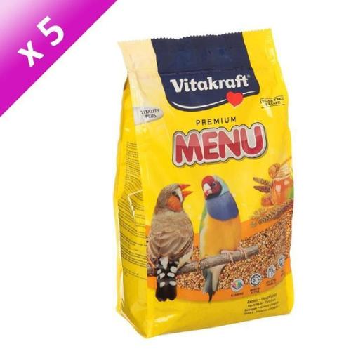 Vitakraft Menu Alimentation Complete Pour Oiseaux Exotiques - 5x900g