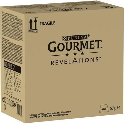 Purina Gourmet? Revelations? Mousseline Au Thon Et Saumon Nappée De Sauce - 4 X 57 G