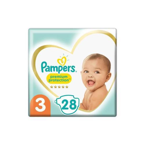 Pampers 28 Couches Premium Protection Taille 3