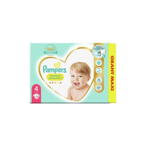 Pampers Premium Protection Taille 4 - 74 Couches