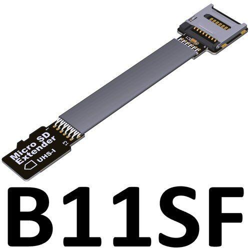 7cm B11SF (TF TO TF) Flex câble d'extension de carte sd TF à micro SD TF, cordon Express pour lecteur de carte mémoire, support SDHC SDXC Nipseyteko